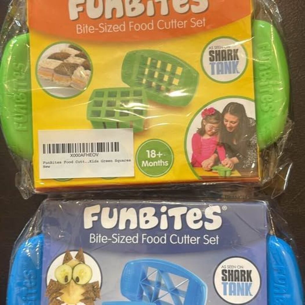 FUNBITES Crustless Sandwich Cutter for Kids Lunch 4 piece set